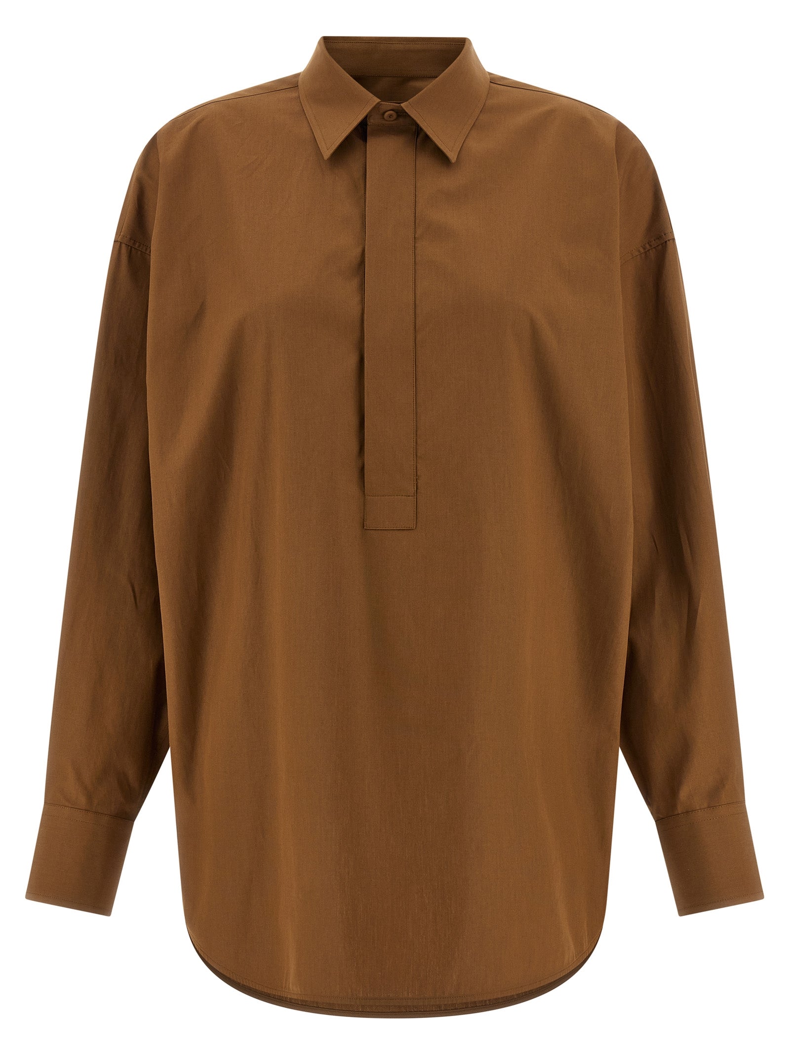 Brown Cotton Blouse