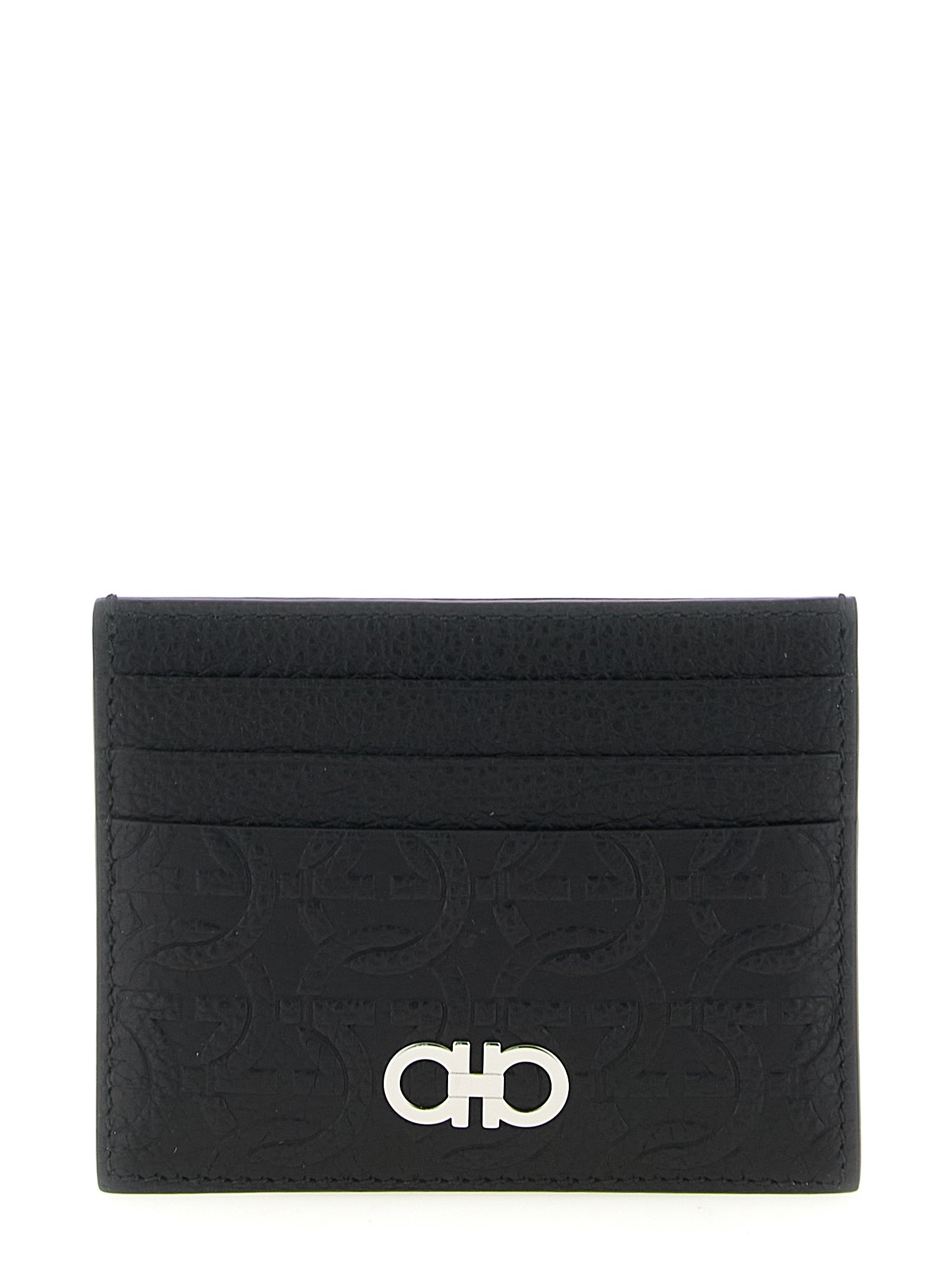 Ferragamo Black Calfskin Cardholder