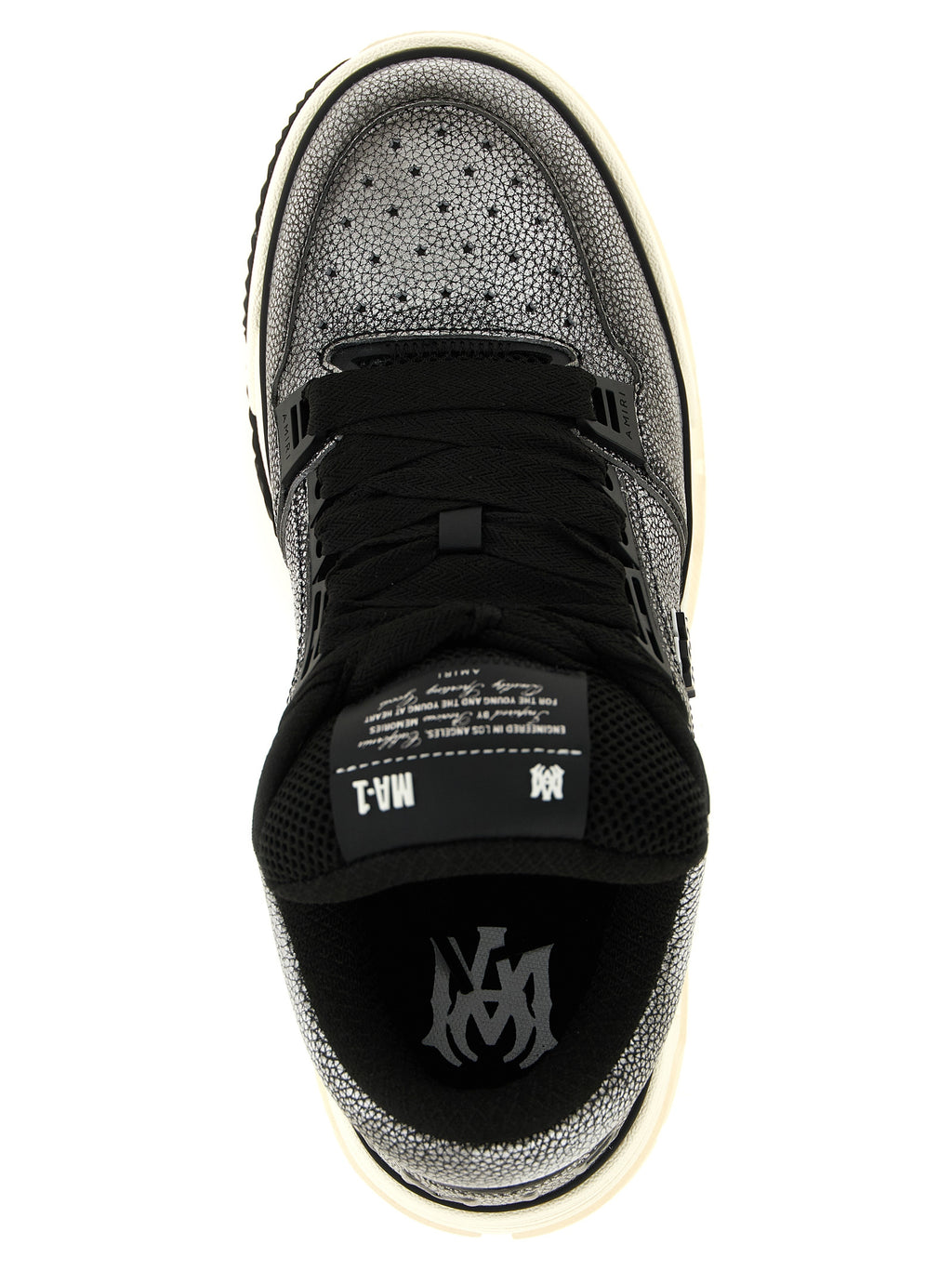 Amiri Gray Bovine Leather Chunky Sneakers