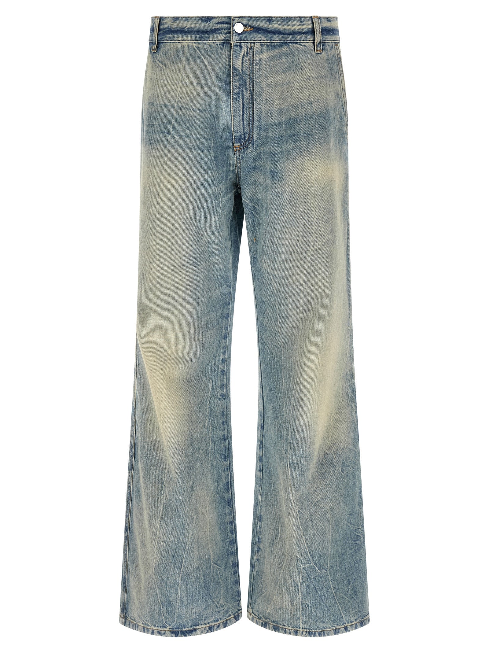 Amiri Blue Cotton Bootcut Jeans