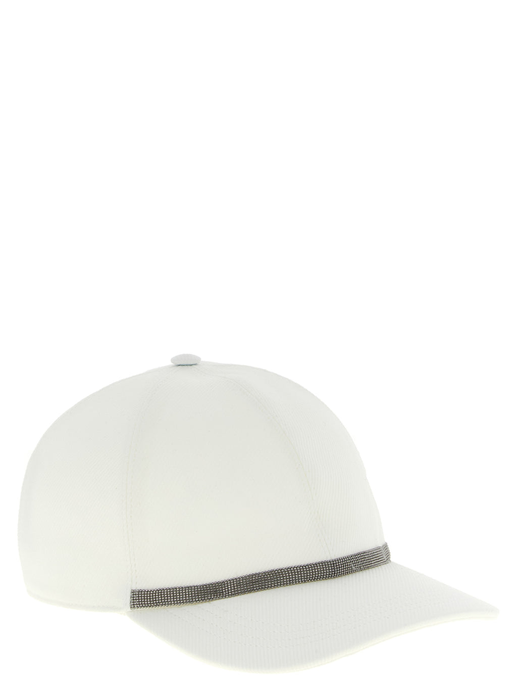 Brunello Cucinelli White Cotton Cap (Baseball Hat)
