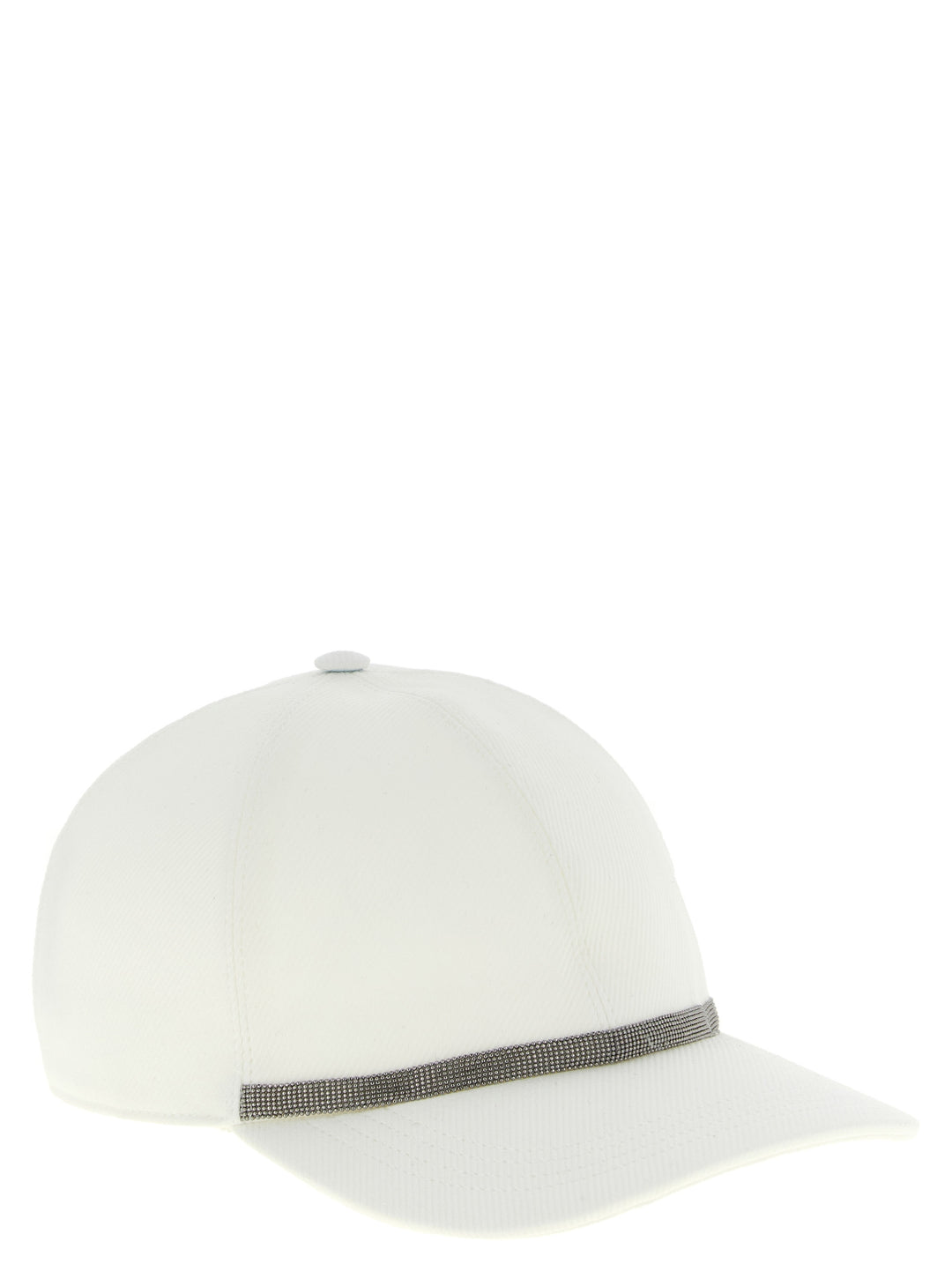 Brunello Cucinelli Hvit Bomullscaps (Baseballcaps)