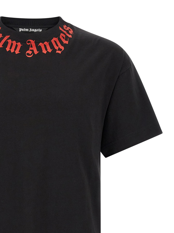 Palm Angels sort bomulls-T-skjorte