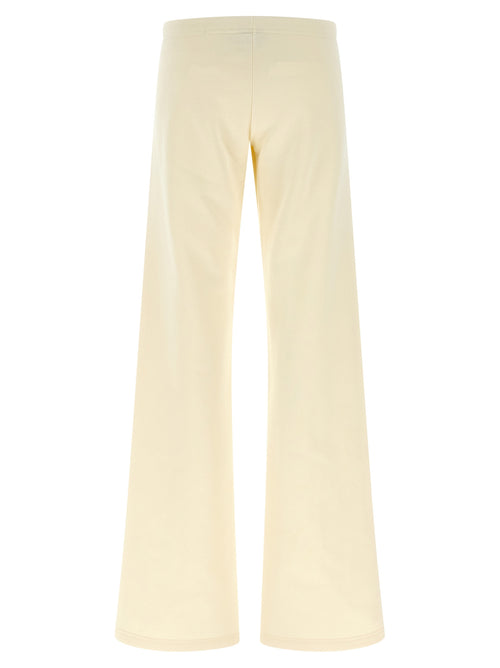 Balenciaga White Cotton Flared Pants