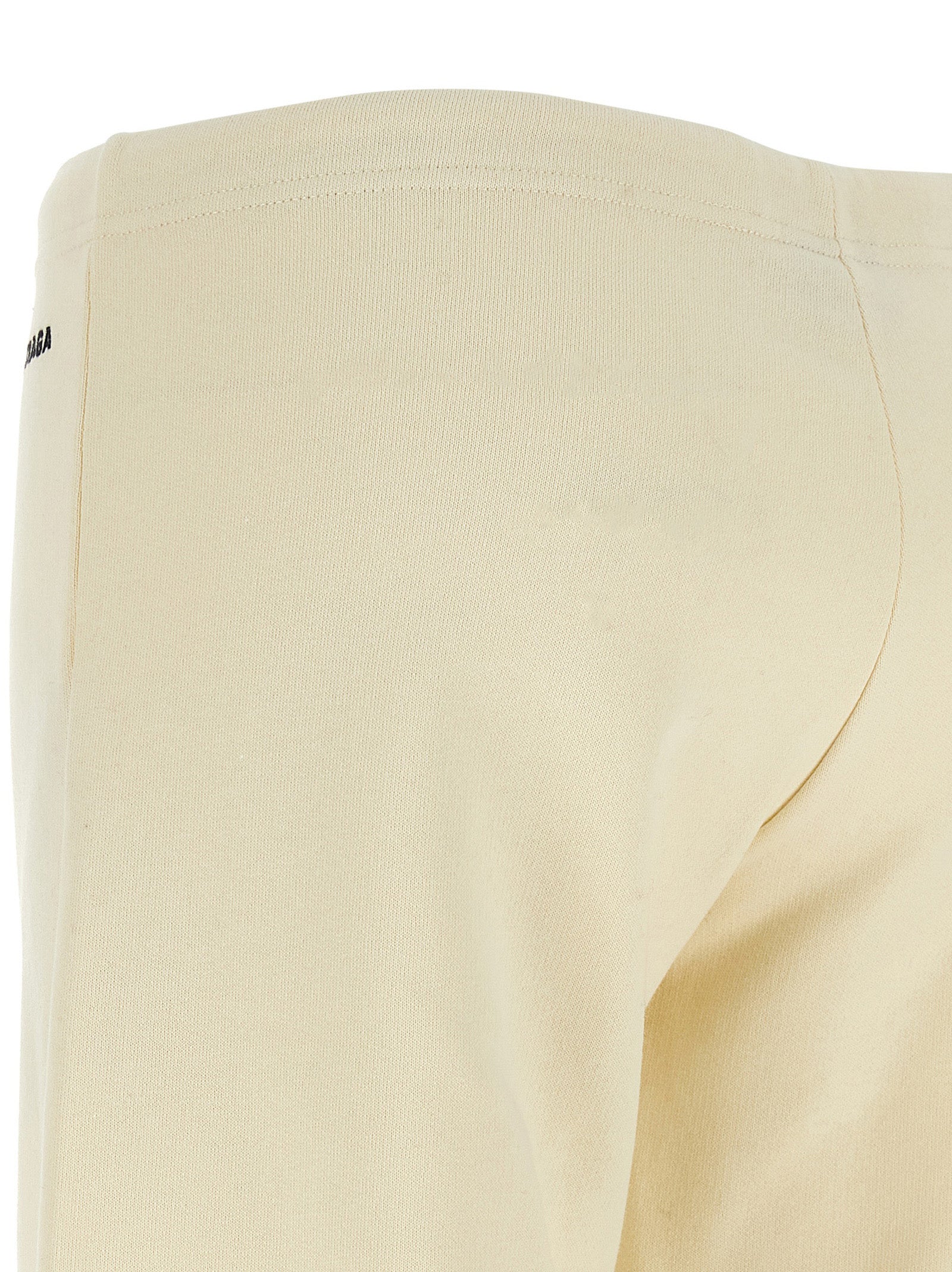 White Cotton Flared Pants
