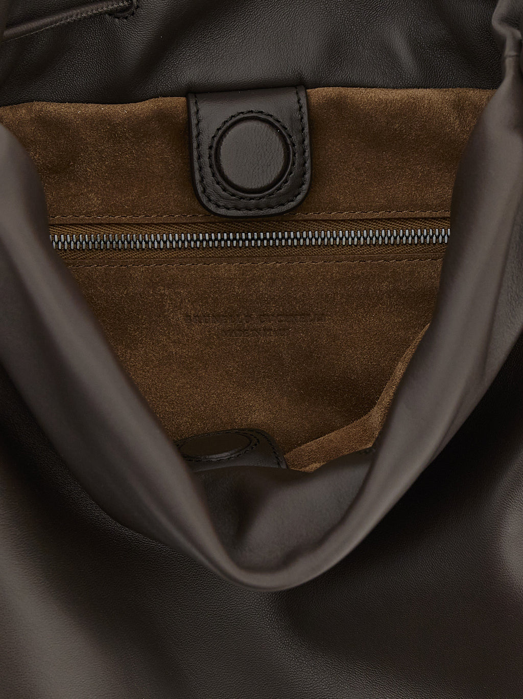 Brunello Cucinelli Brown Lamb Leather Handbag