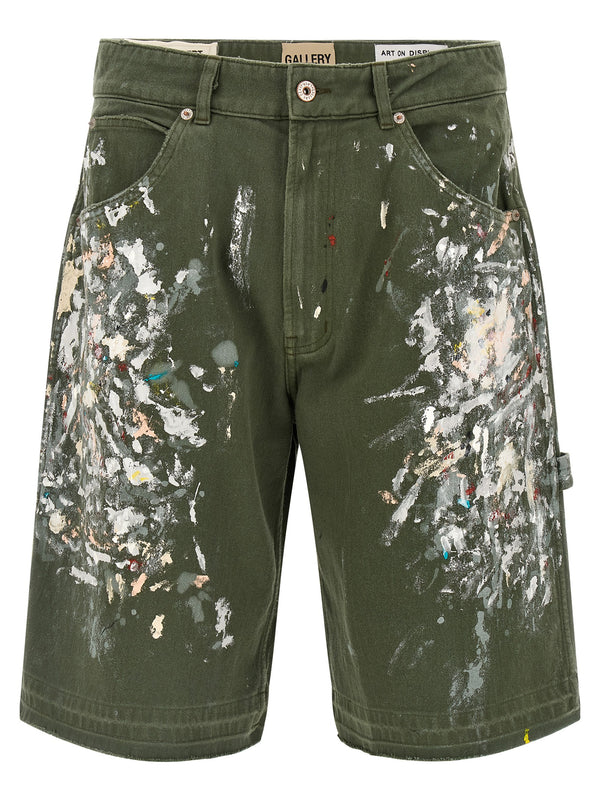 GALLERY DEPT. Bicolor Cotton Bermuda Shorts