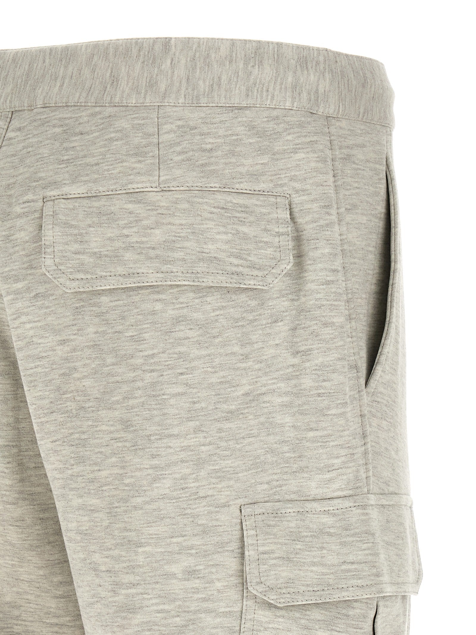 Gray Cotton Bermuda Shorts