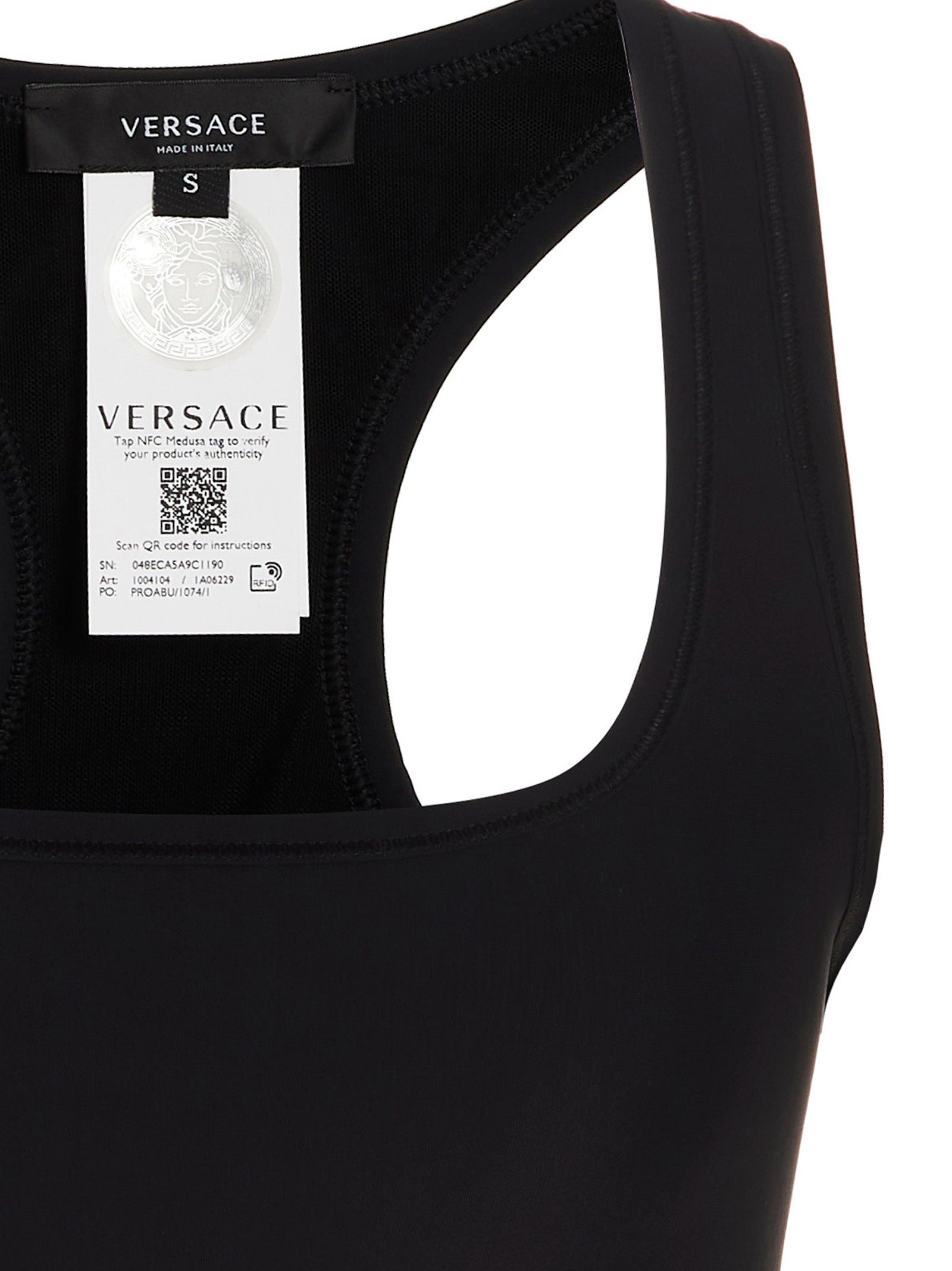 Black Polyamide Sport Bra
