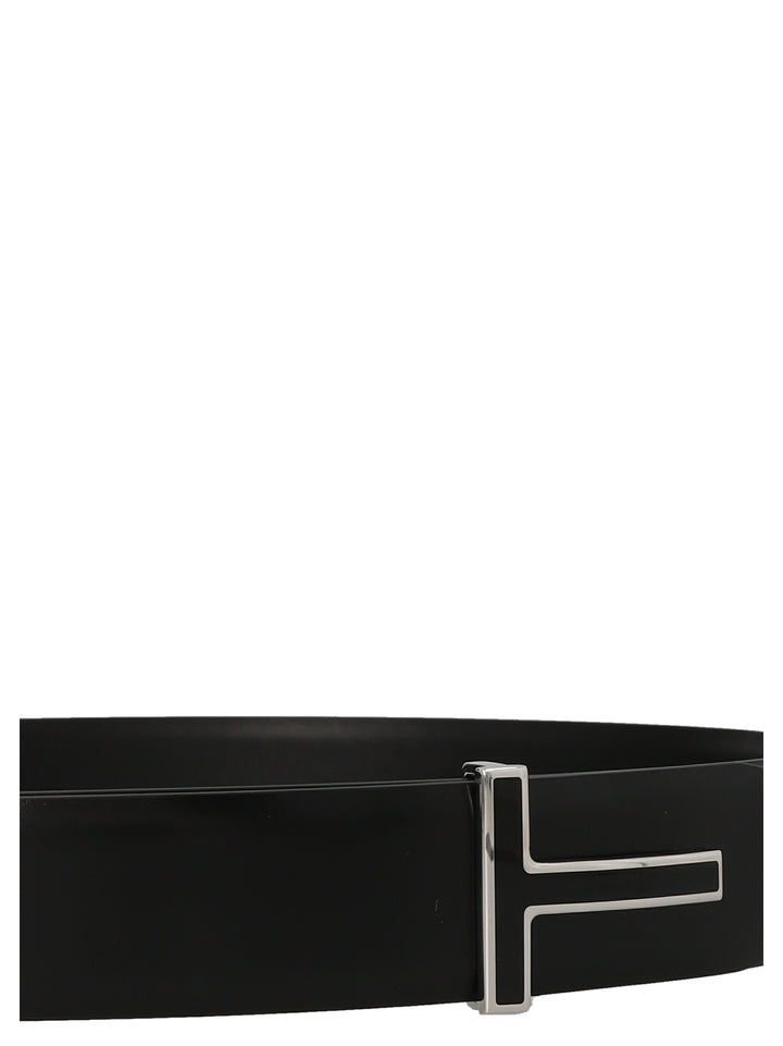 Tom Ford Belte i Sort Kalveskinn