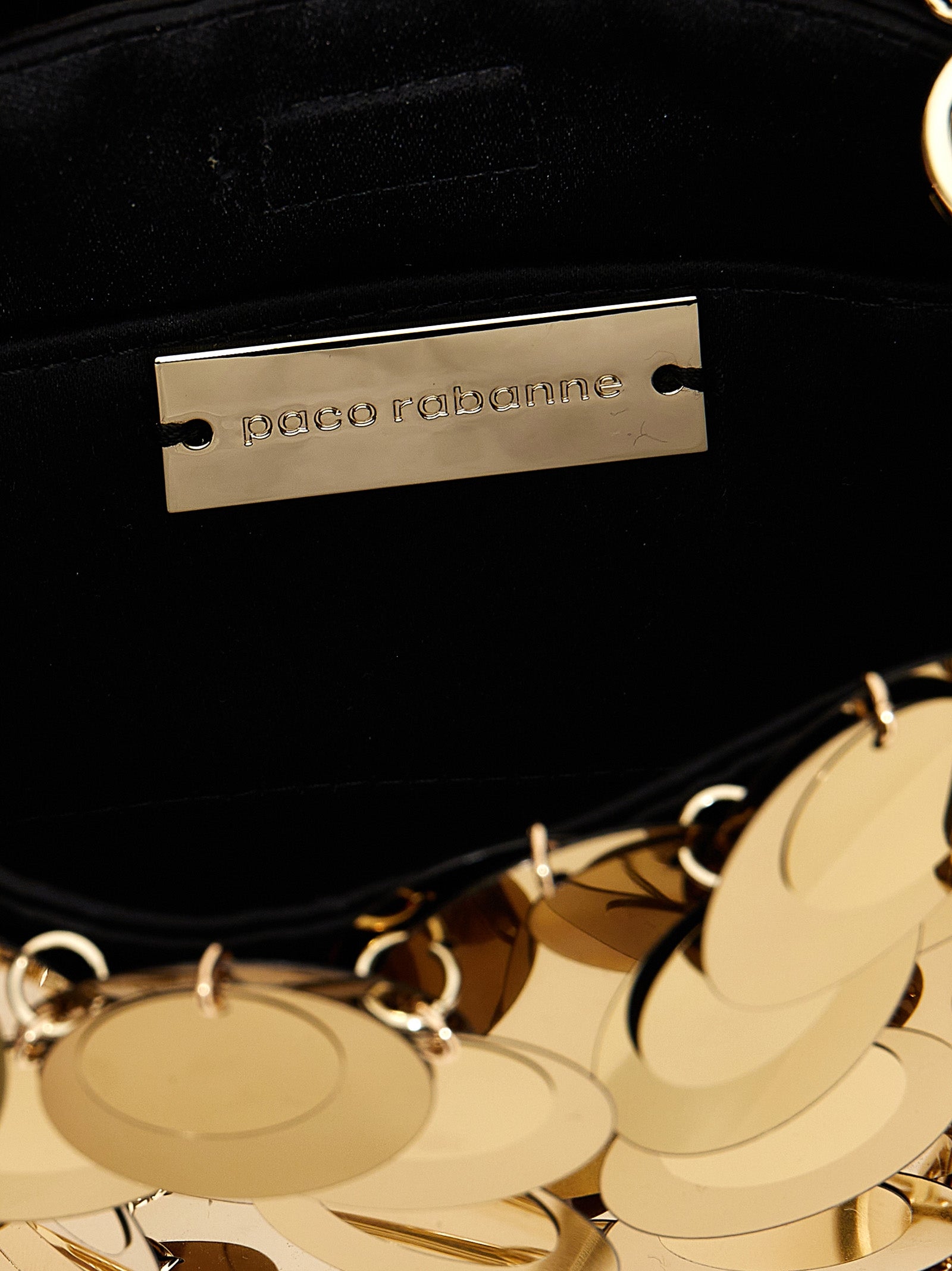 Gold Polyester Handbag