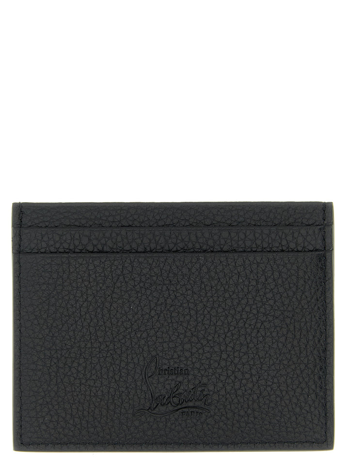 Christian Louboutin kortholder i svart kalveskinn
