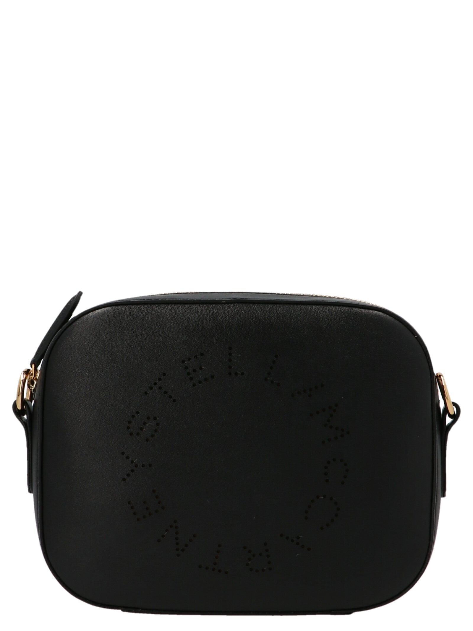 Black Polyethylene Crossbody Bag
