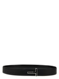 Tom Ford Black Calfskin Regular Belt