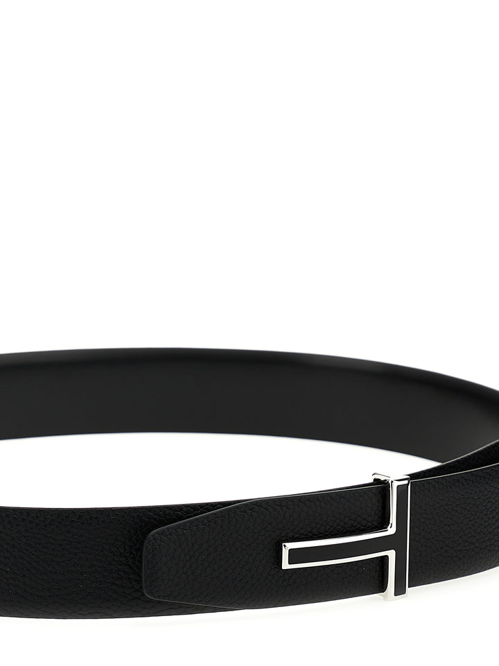 Tom Ford Belte i sort kalveskinn