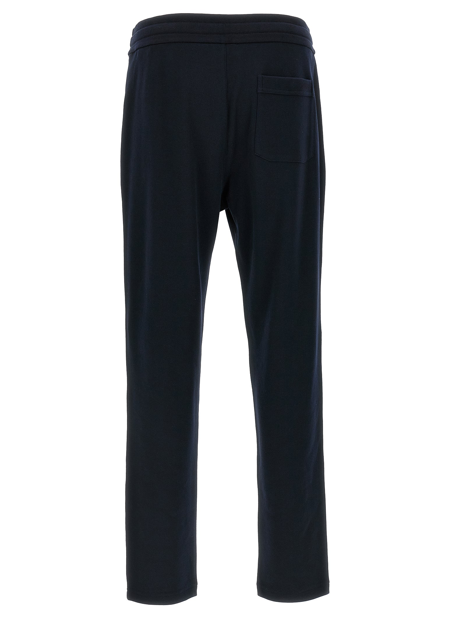 Blue Cotton Athletic Pants