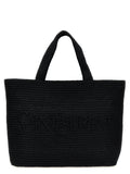 Saint Laurent Black Viscose Tote Bag