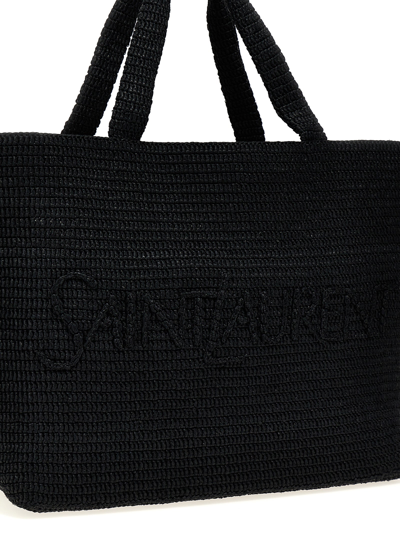 Black Viscose Tote Bag