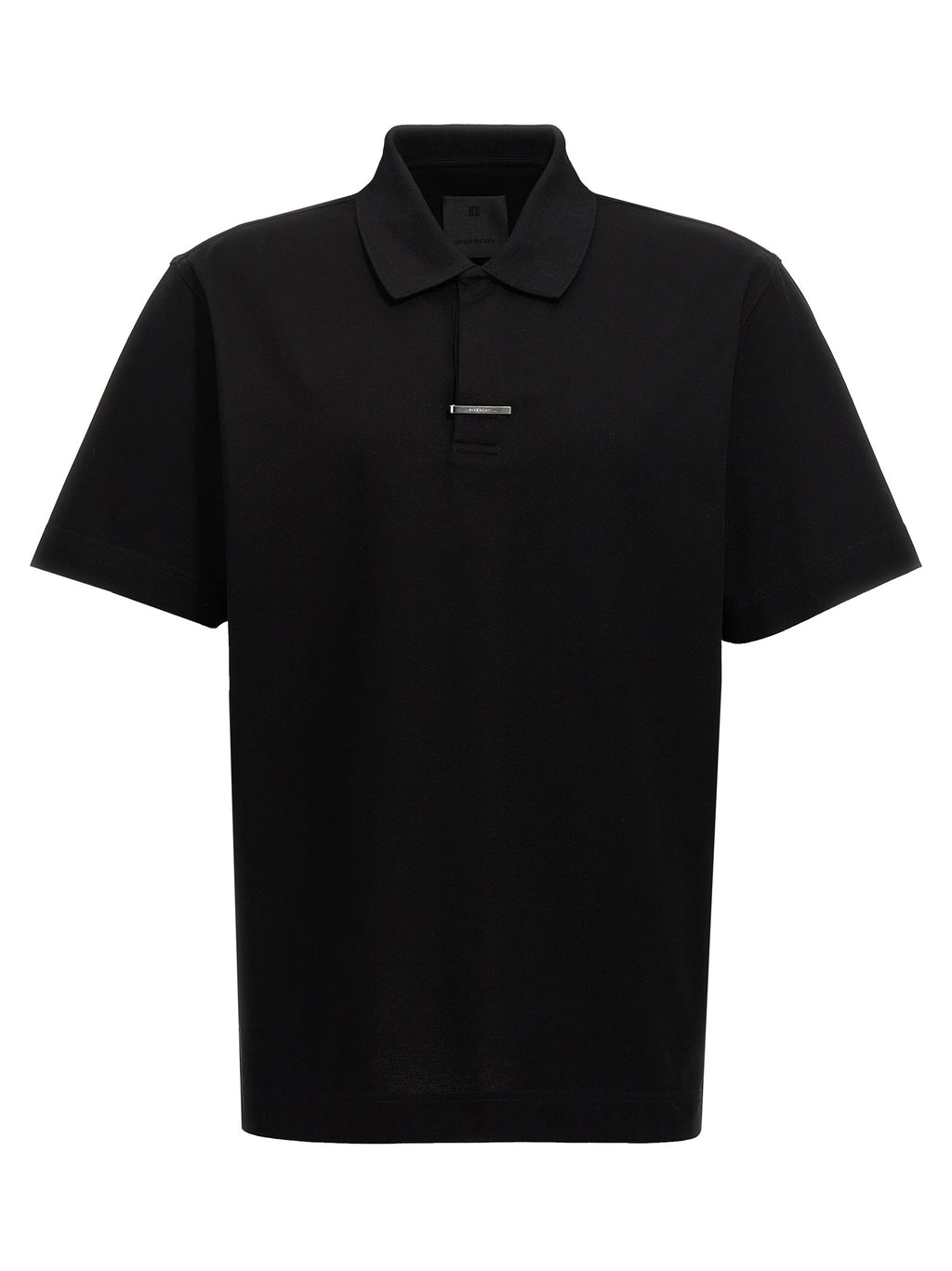 Givenchy Black Cotton Polo Shirt