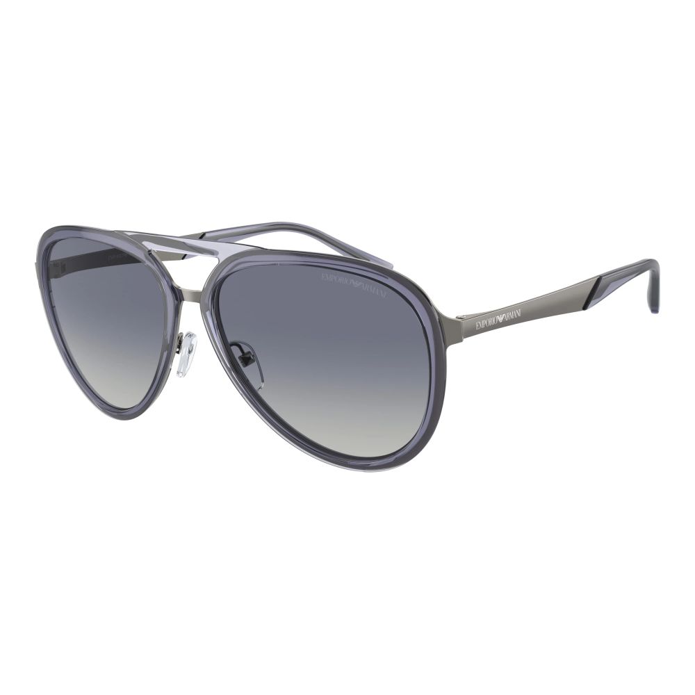 Emporio Armani solbriller i blått metall