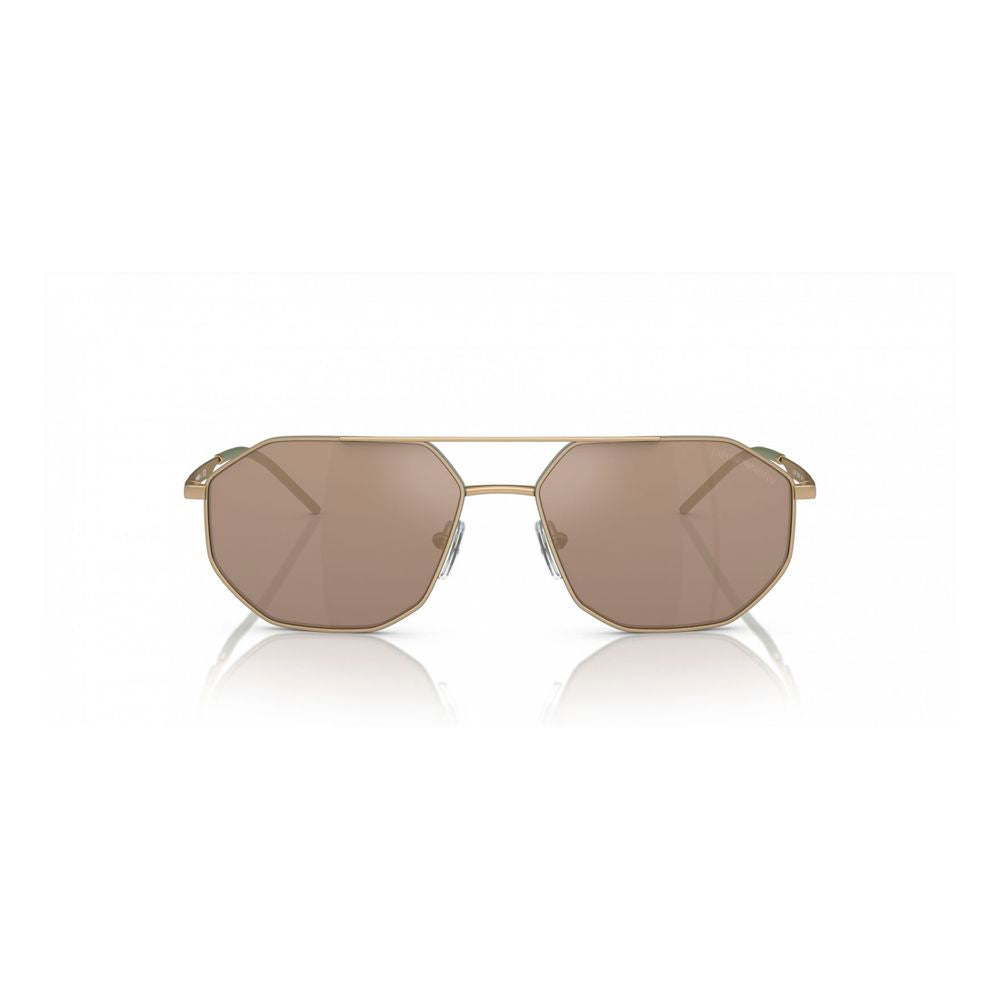 Emporio Armani solbriller i gullmetall