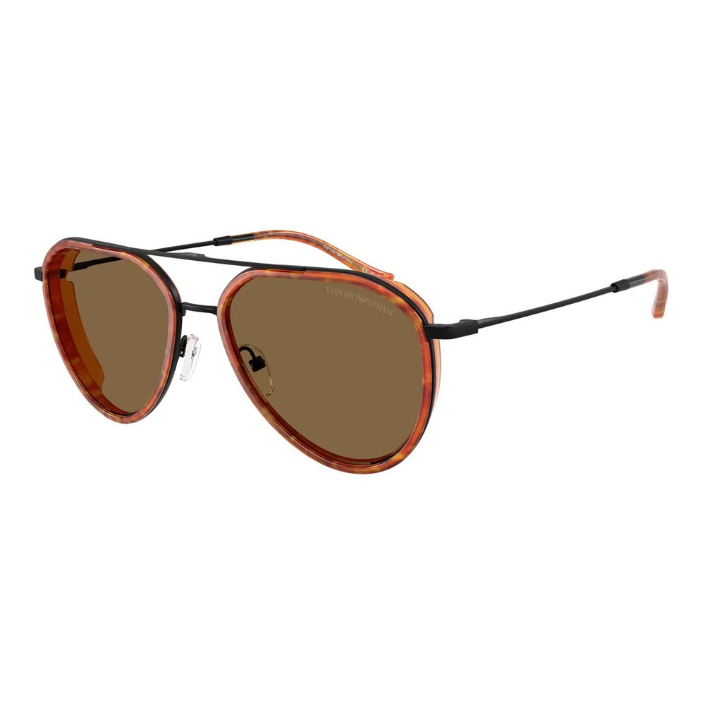 Emporio Armani solbriller i svart metall