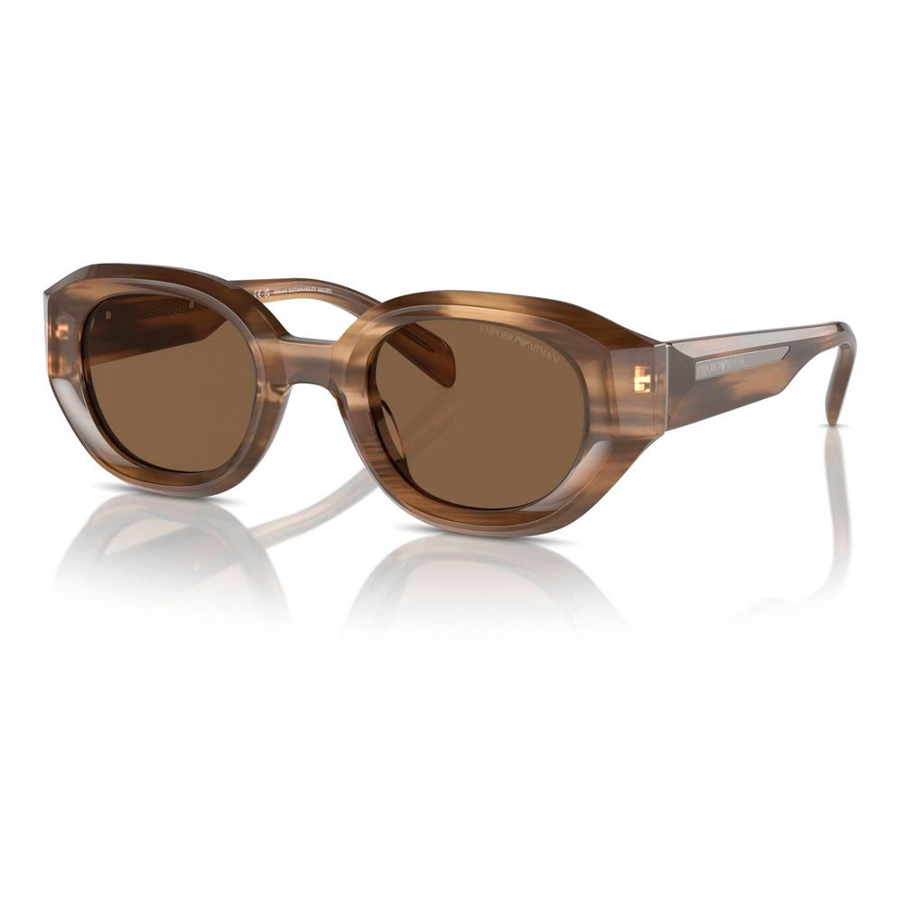 Emporio Armani solbriller i brunt acetat