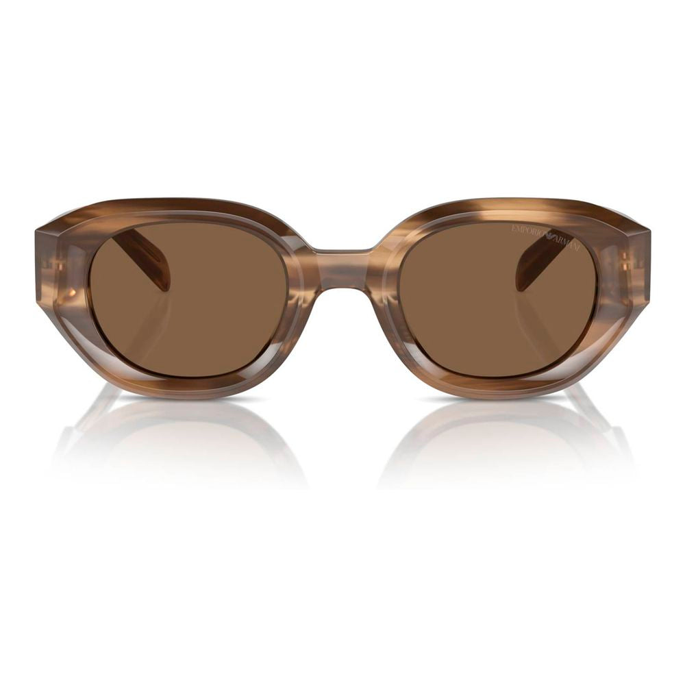 Emporio Armani solbriller i brunt acetat