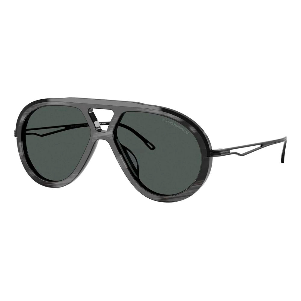 Emporio Armani solbriller i grått acetat
