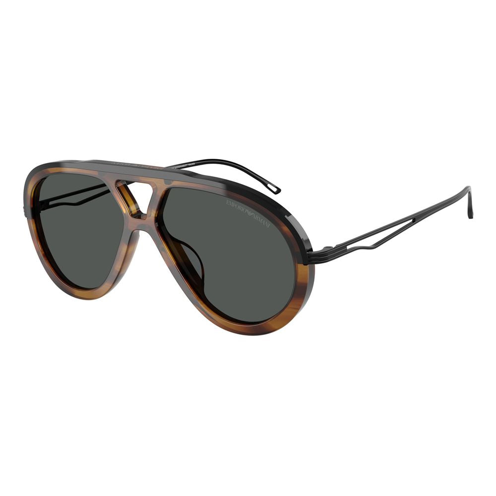 Emporio Armani solbriller i brunt acetat