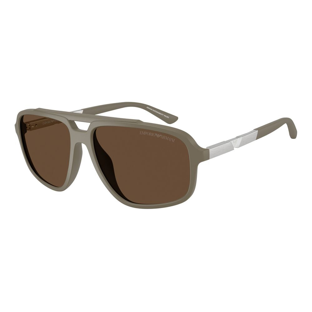 Emporio Armani Beige solbriller i plast