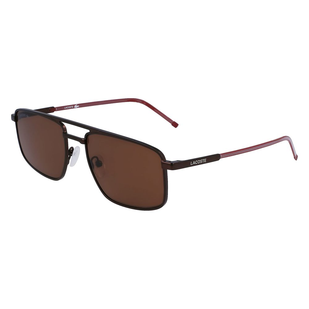 Lacoste solbriller i brunt metall