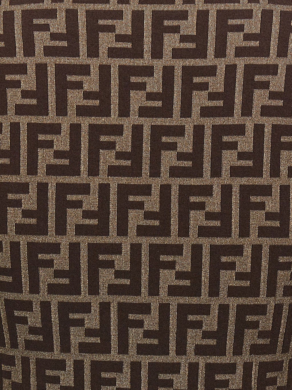 Fendi Brown Cotton Cardigan