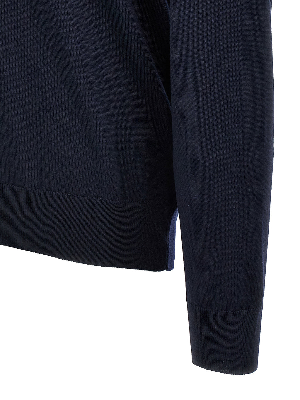 Hugo Boss Blue Virgin Wool Cardigan