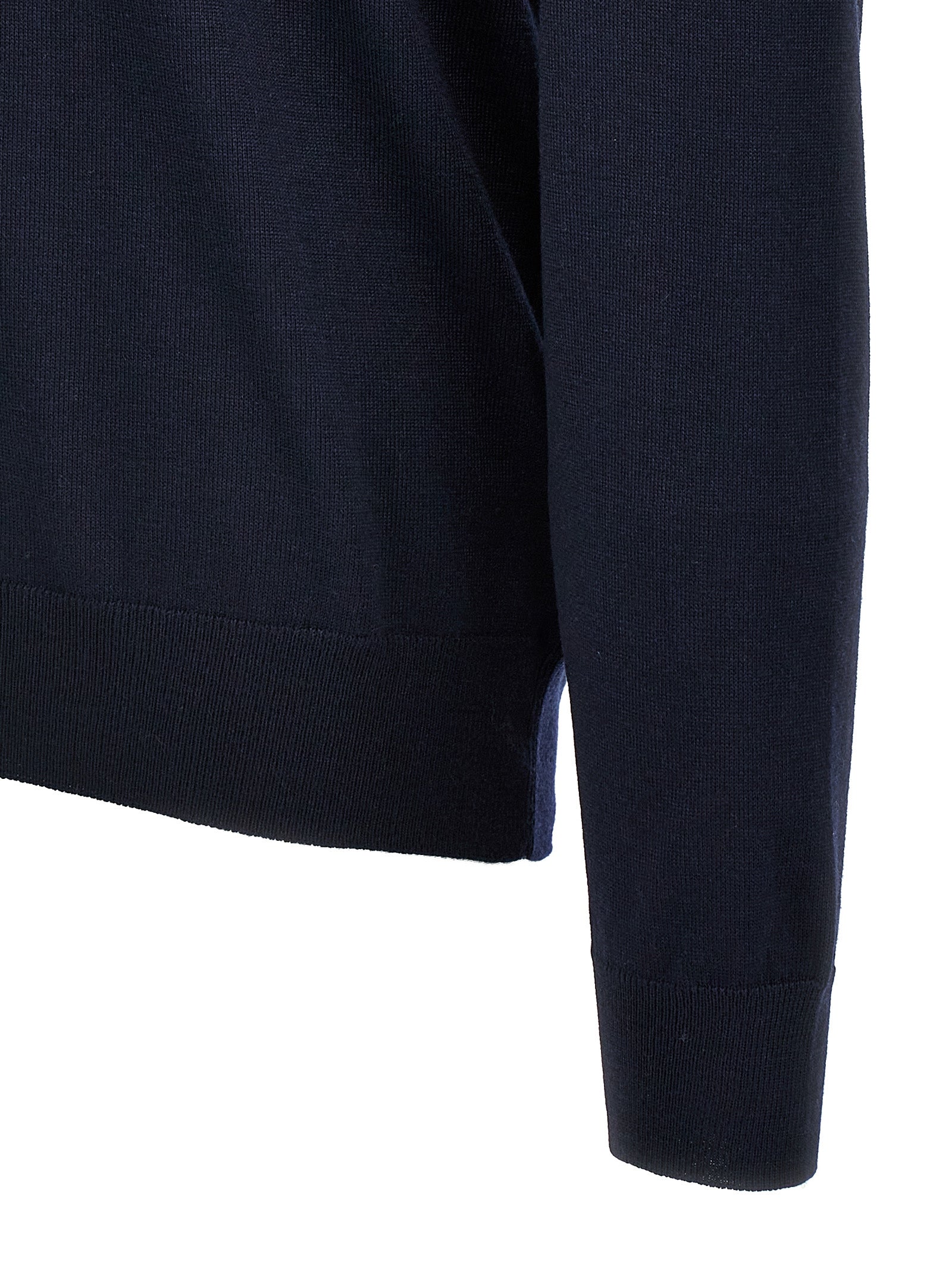 Hugo Boss Blue Virgin Wool Cardigan