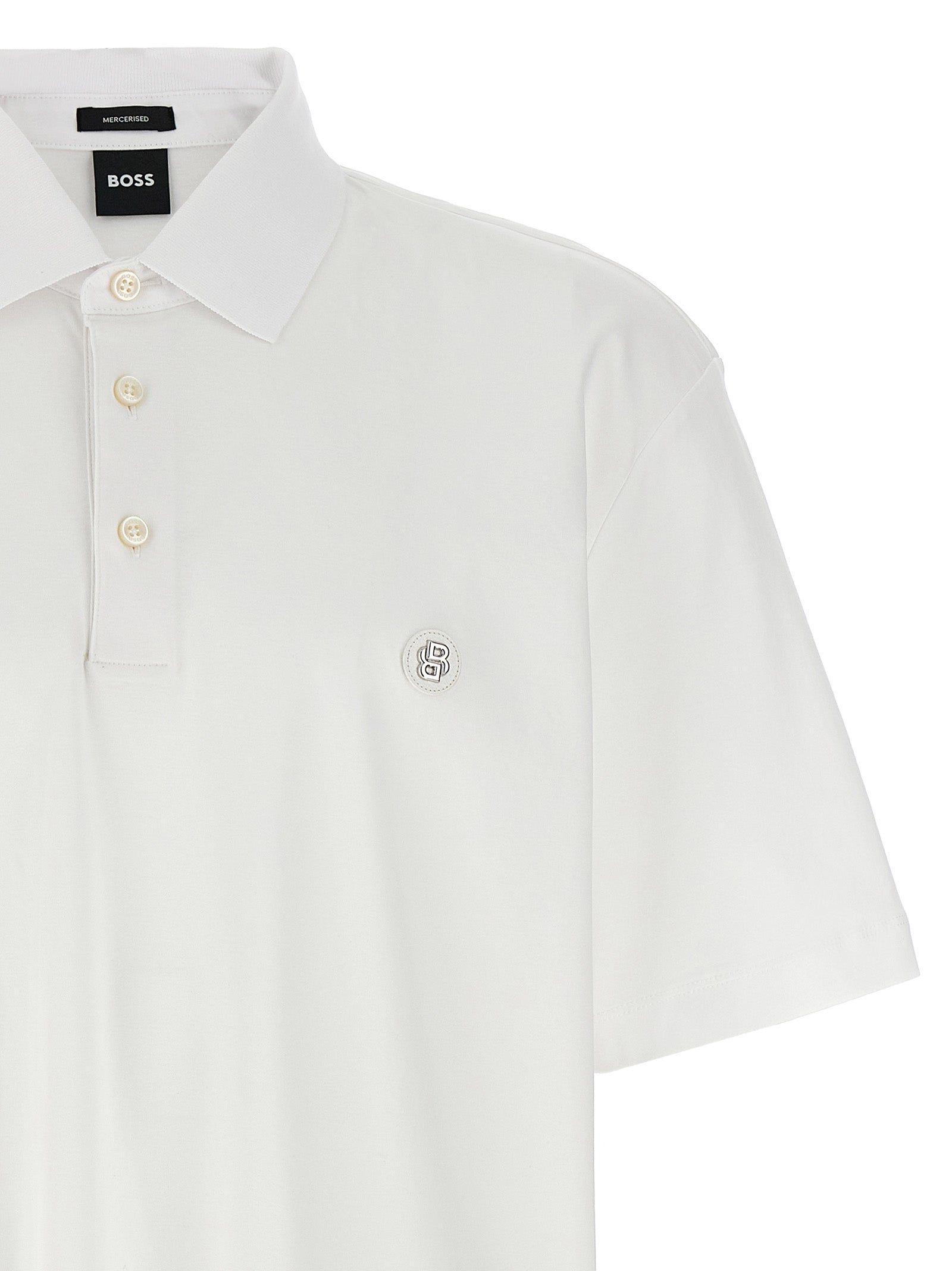 White Cotton Polo Shirt