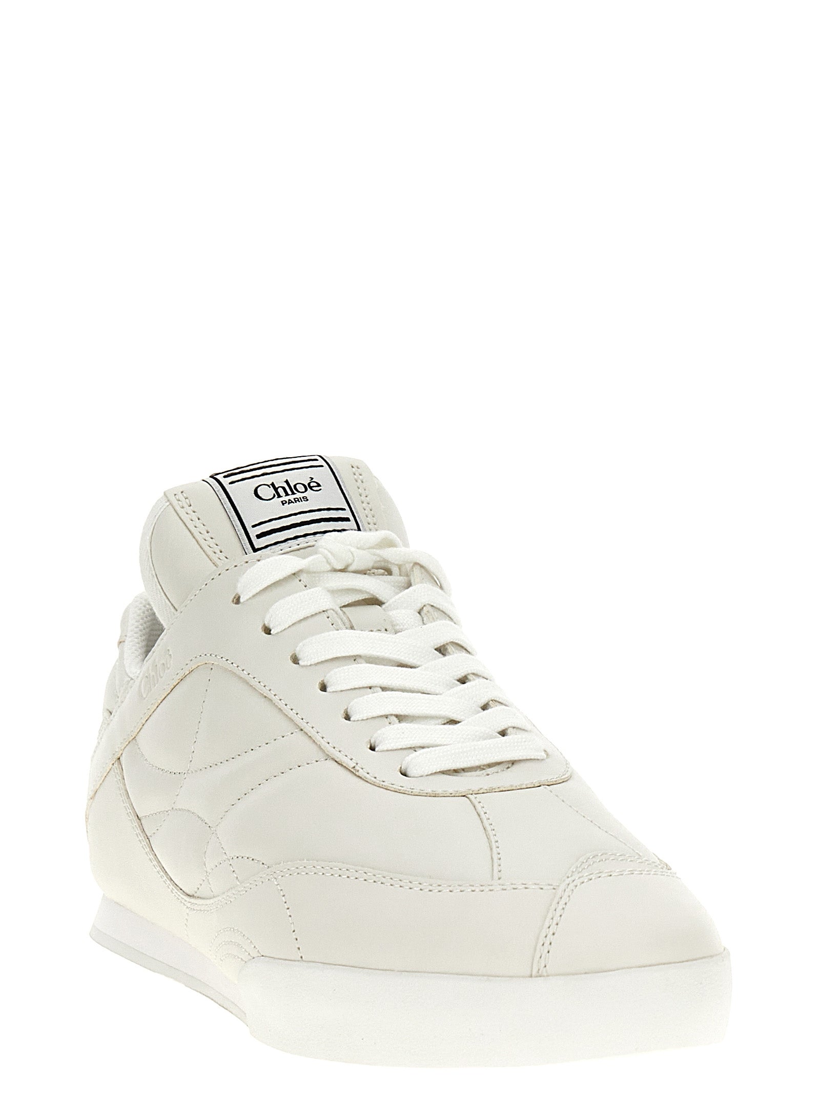Chloé White Leather Sneakers