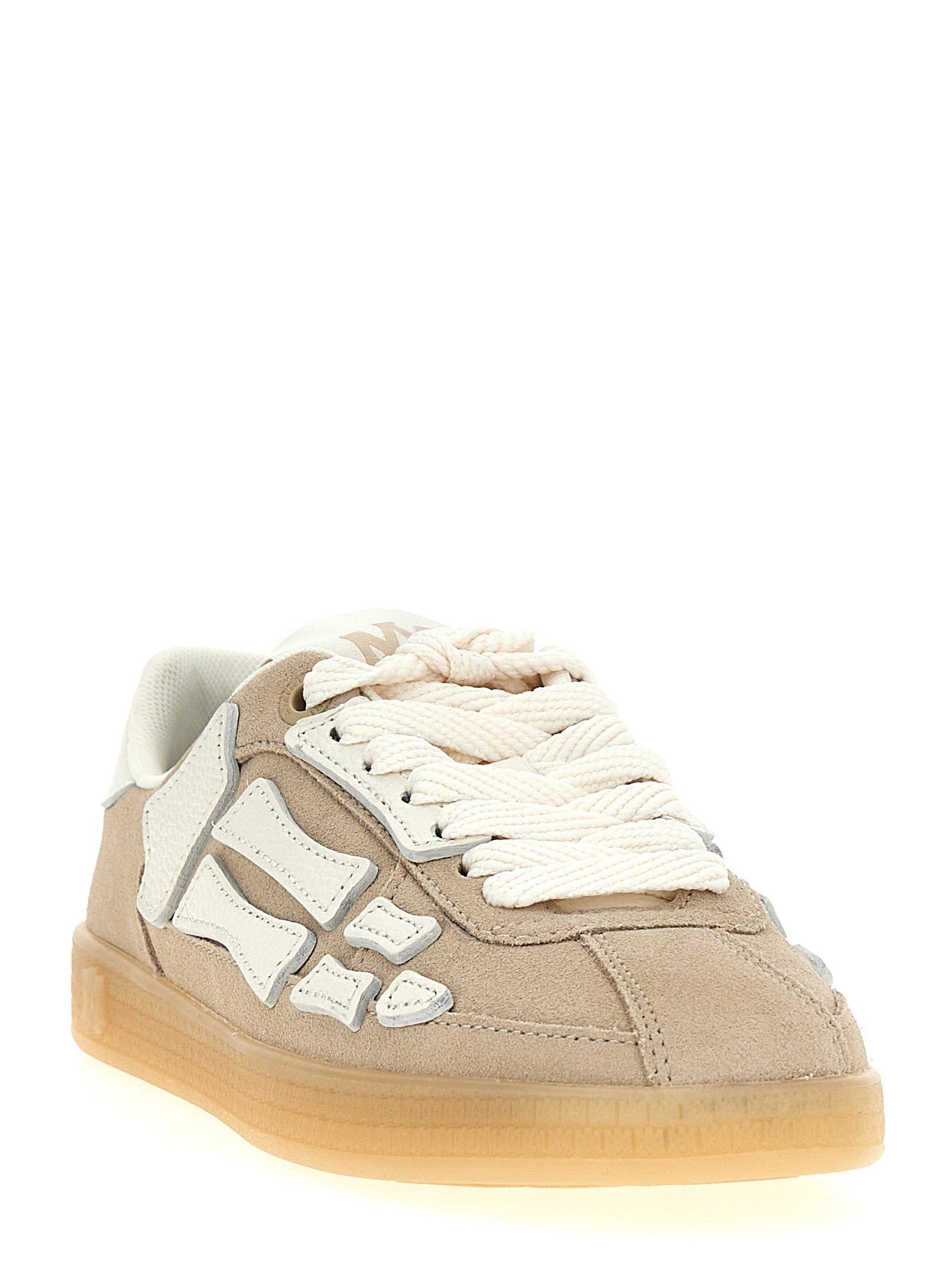Beige Cowhide Sneakers