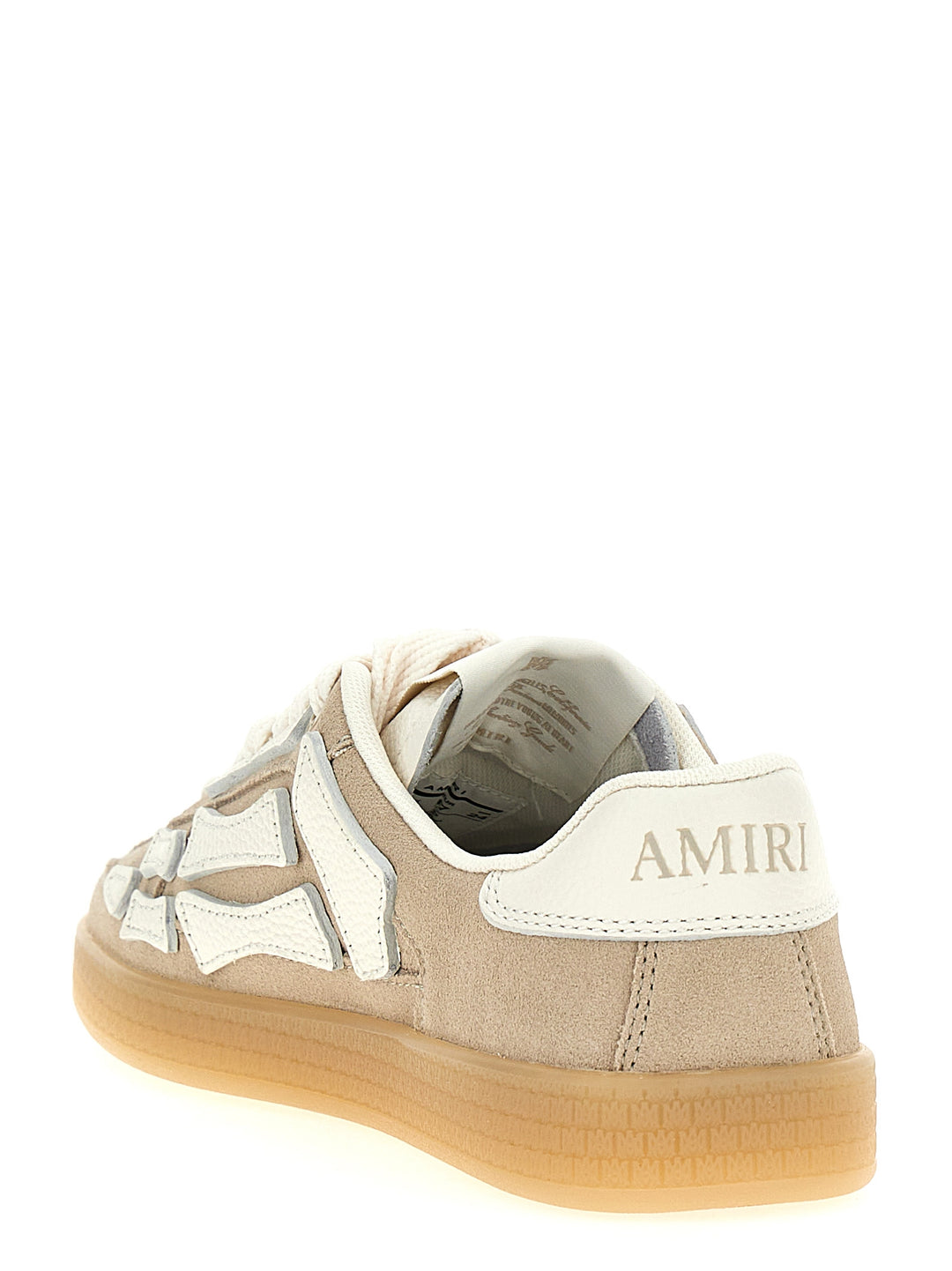 Amiri beige sneakers i kuskinn