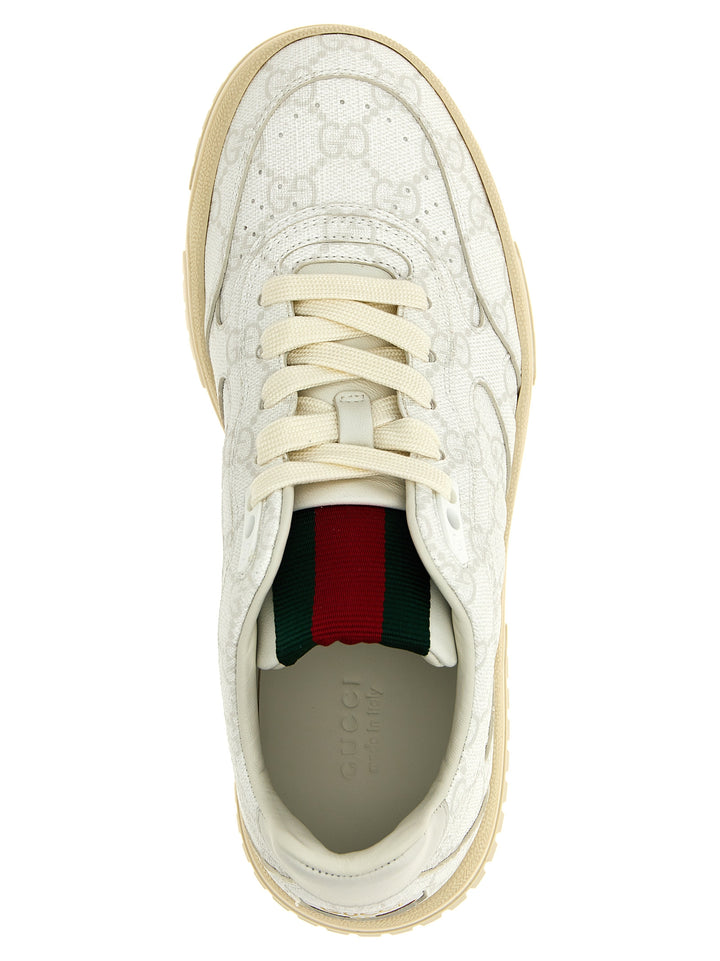 Gucci hvite joggesko i polyetylen