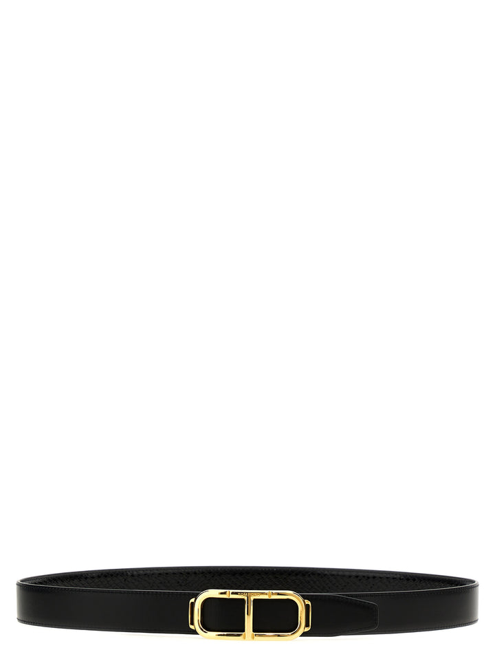 Tom Ford Black Leather Regular-belte