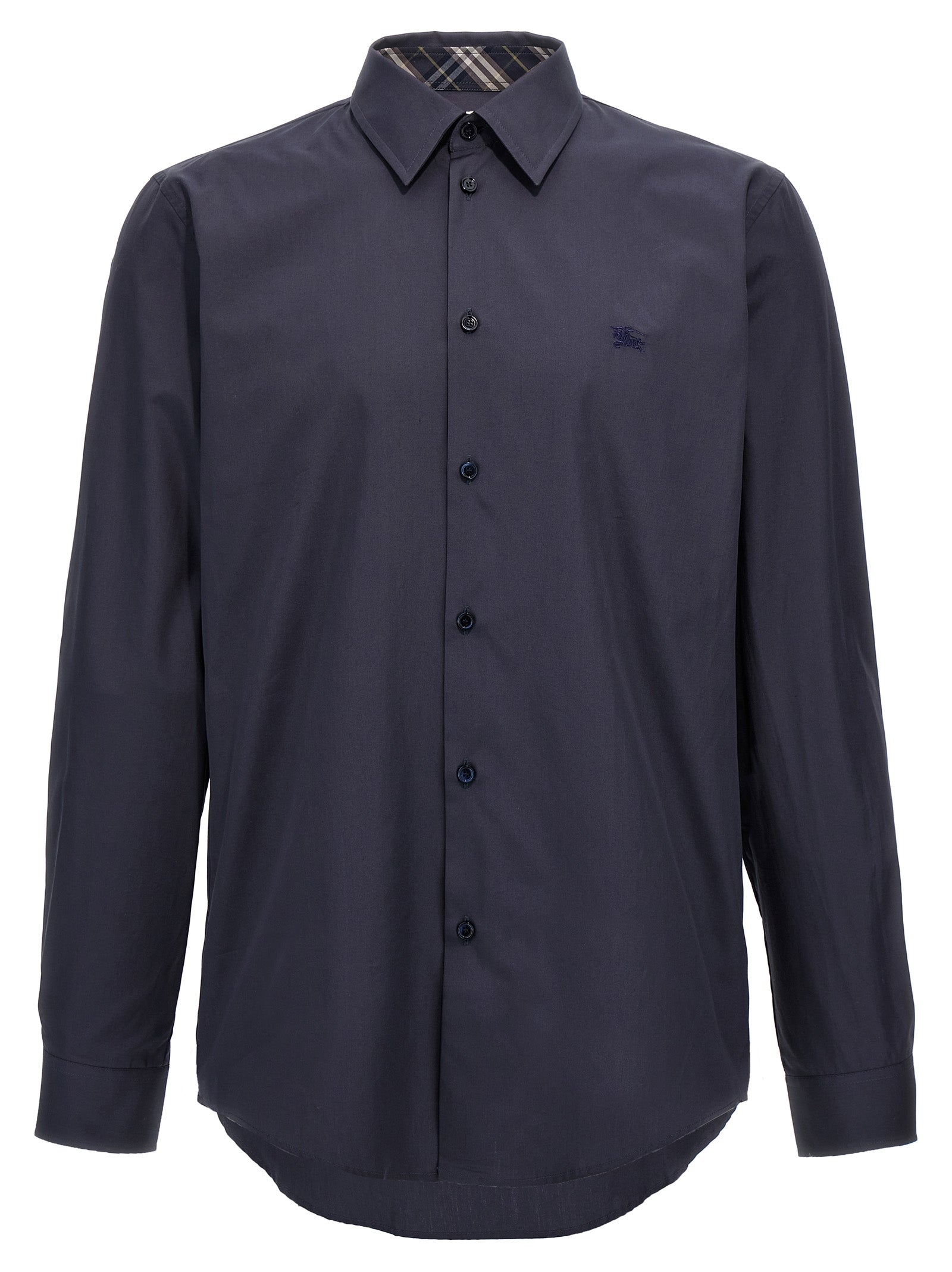 Burberry Blue Cotton Blouse
