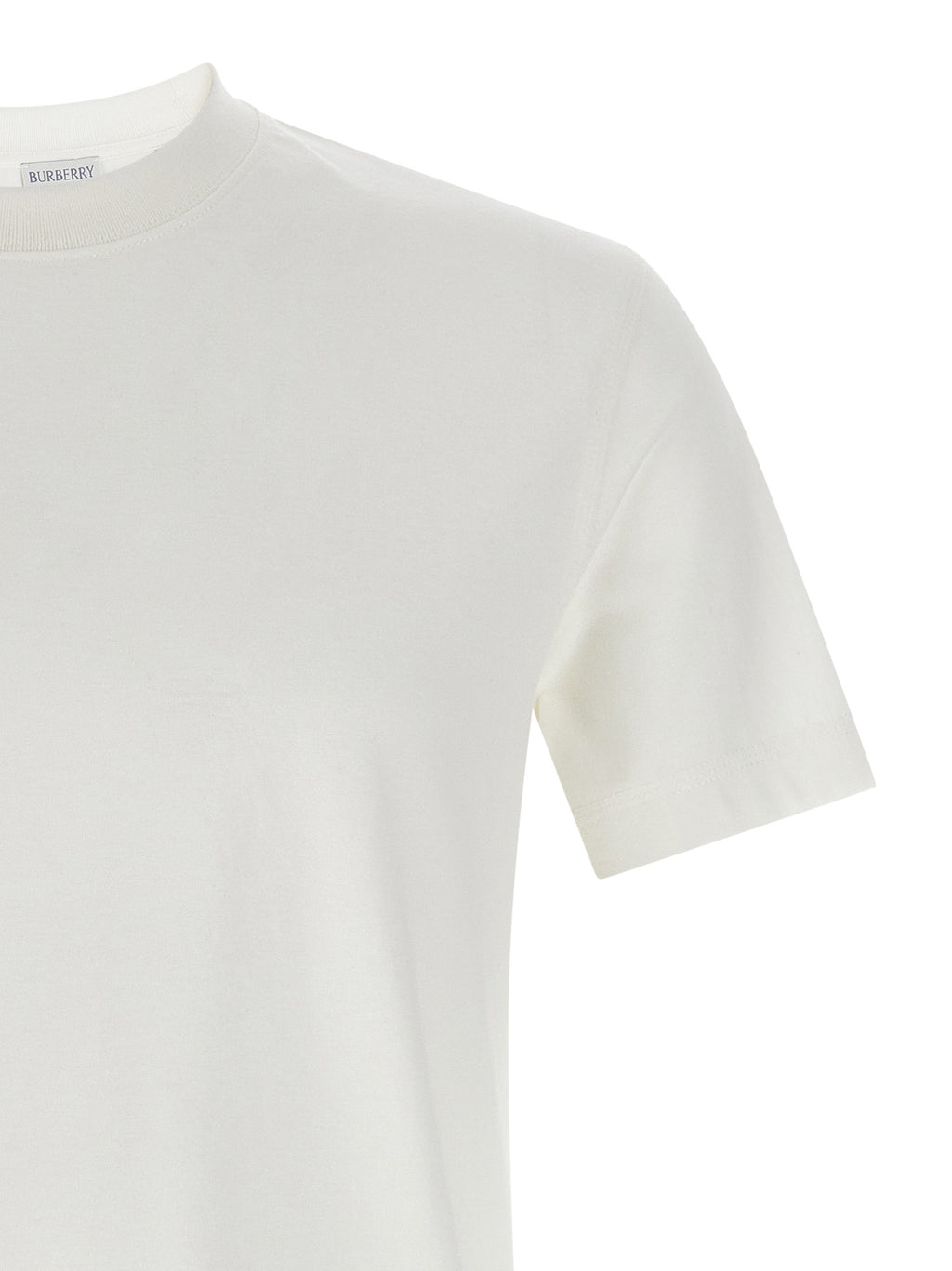 Burberry White Cotton T-Shirt