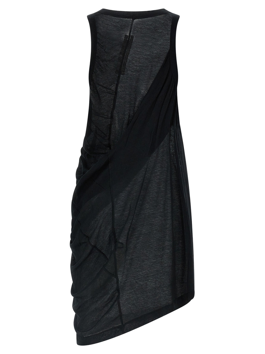 Rick Owens Black Cotton Casual Dress