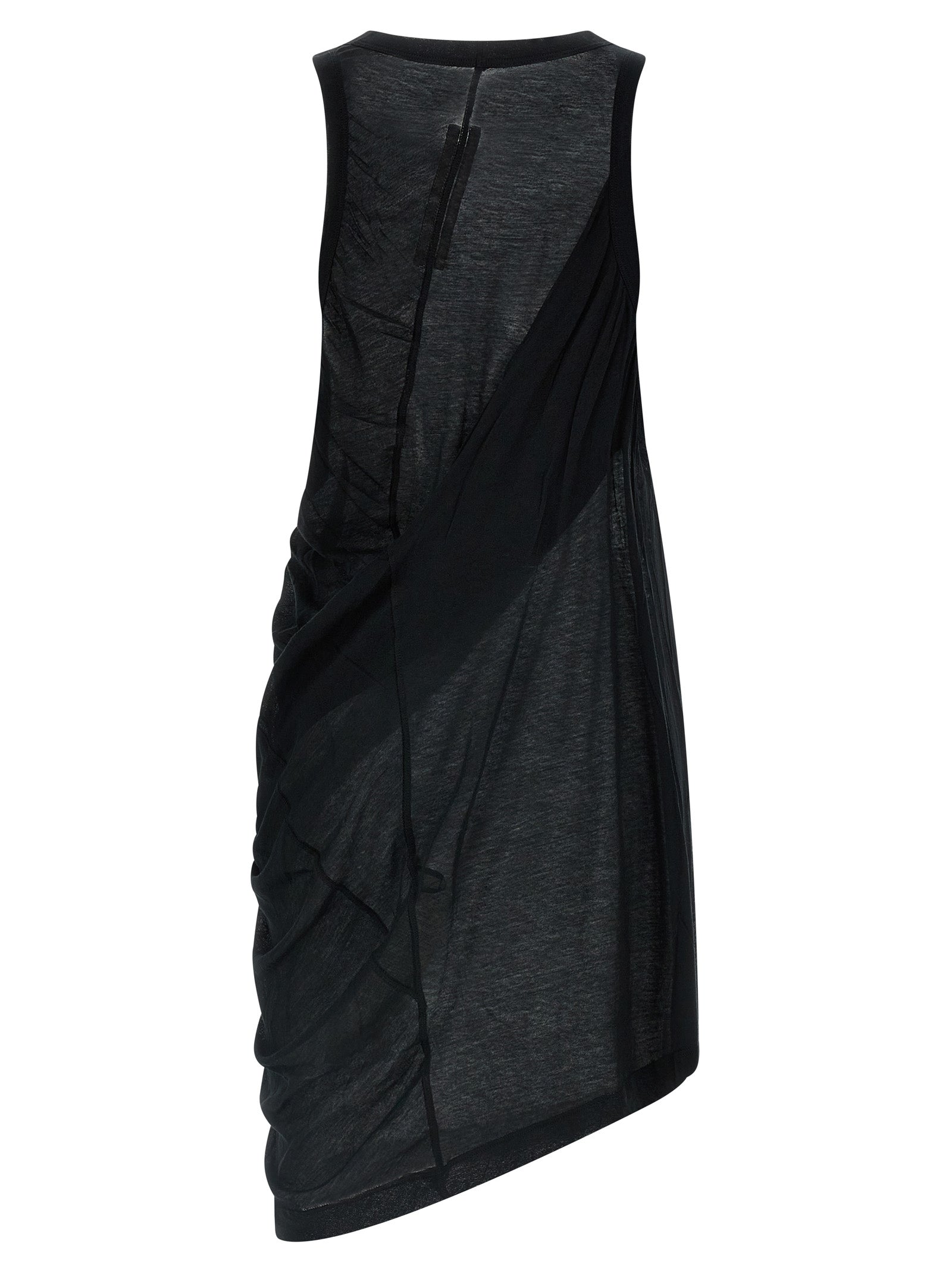 Rick Owens Black Cotton Casual Dress