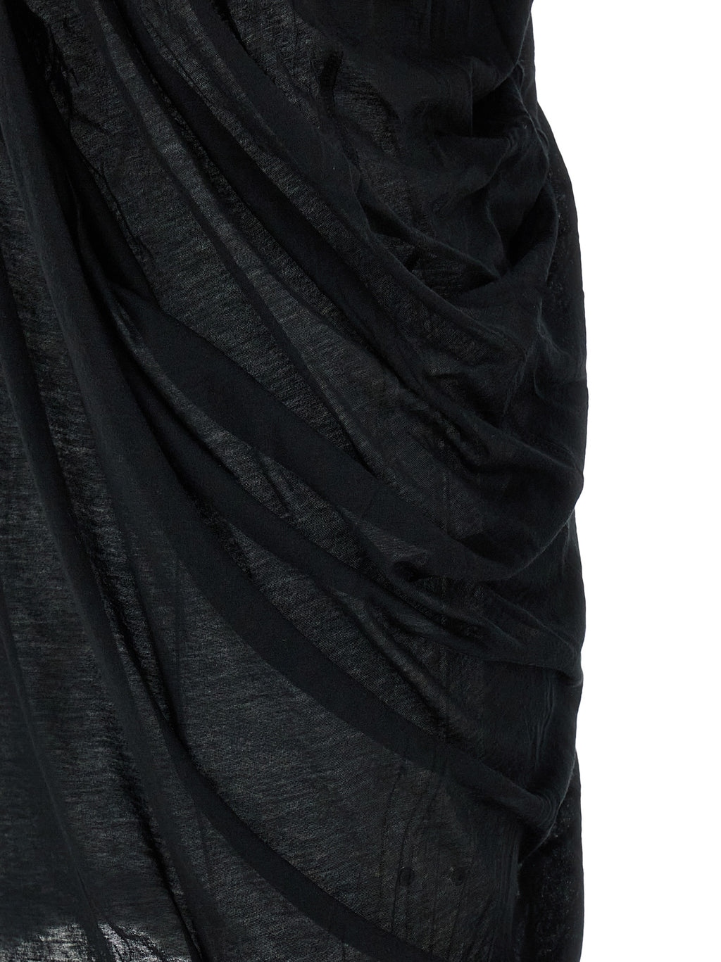 Rick Owens Black Cotton Casual Dress