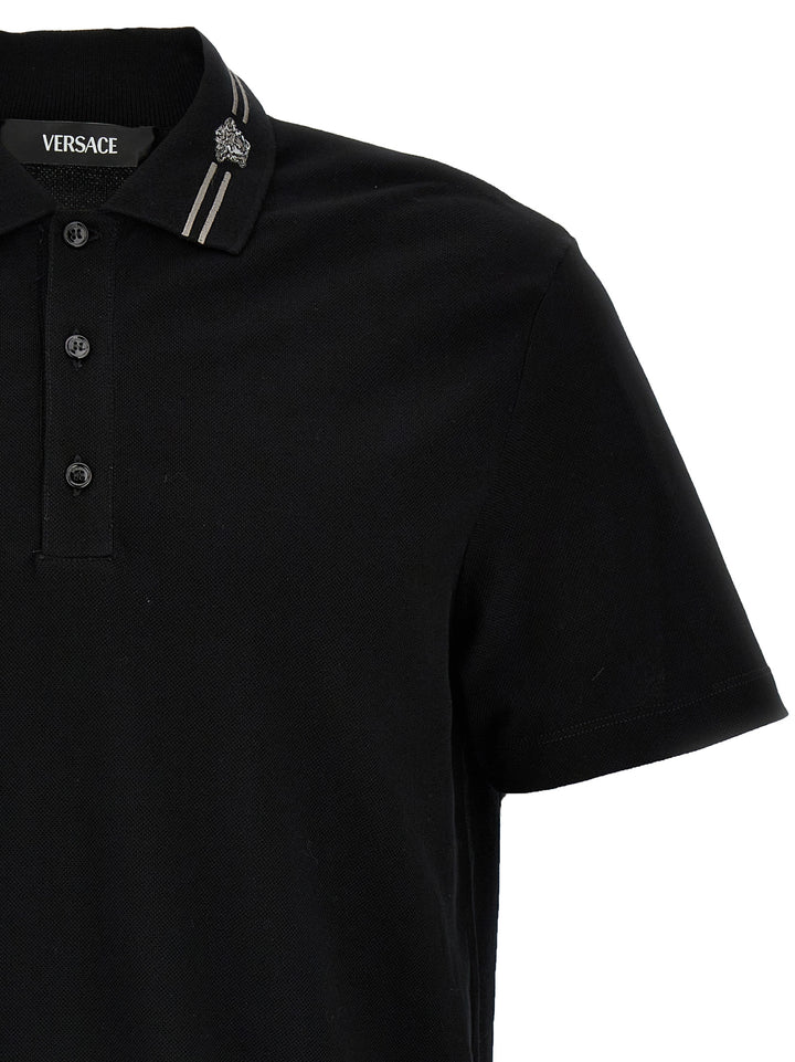 Versace svart bomullspikétrøye