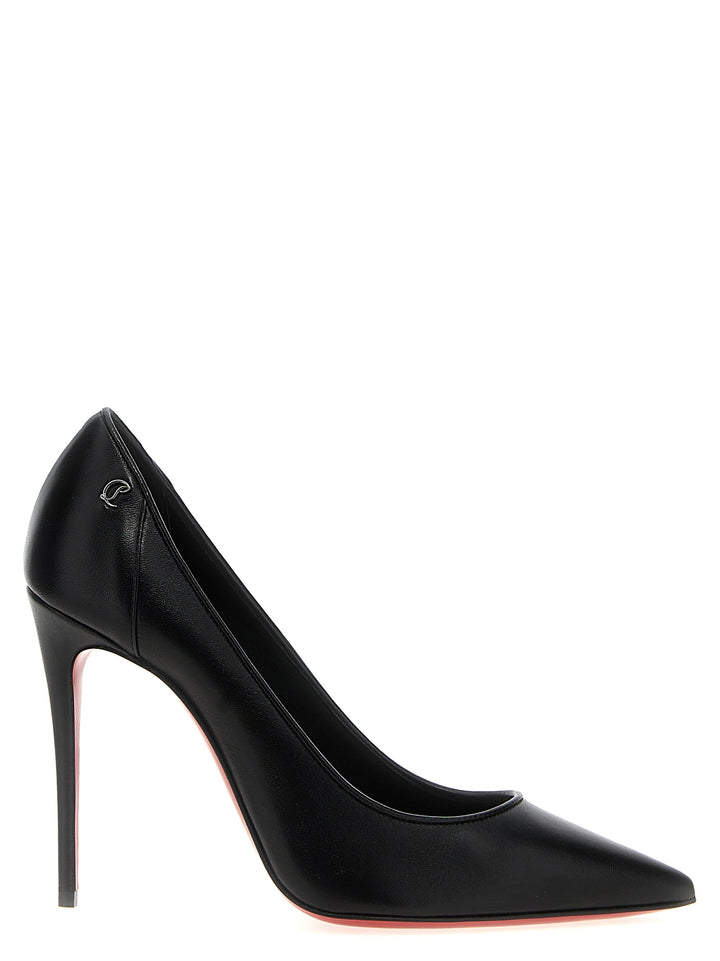 Christian Louboutin Svarte Napa skinn / Kalv Bos Taurus Høyhælte Pumps