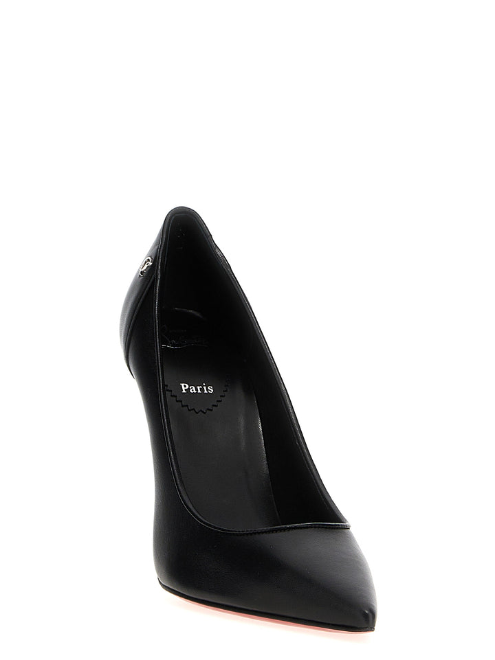 Christian Louboutin Svarte Napa skinn / Kalv Bos Taurus Høyhælte Pumps