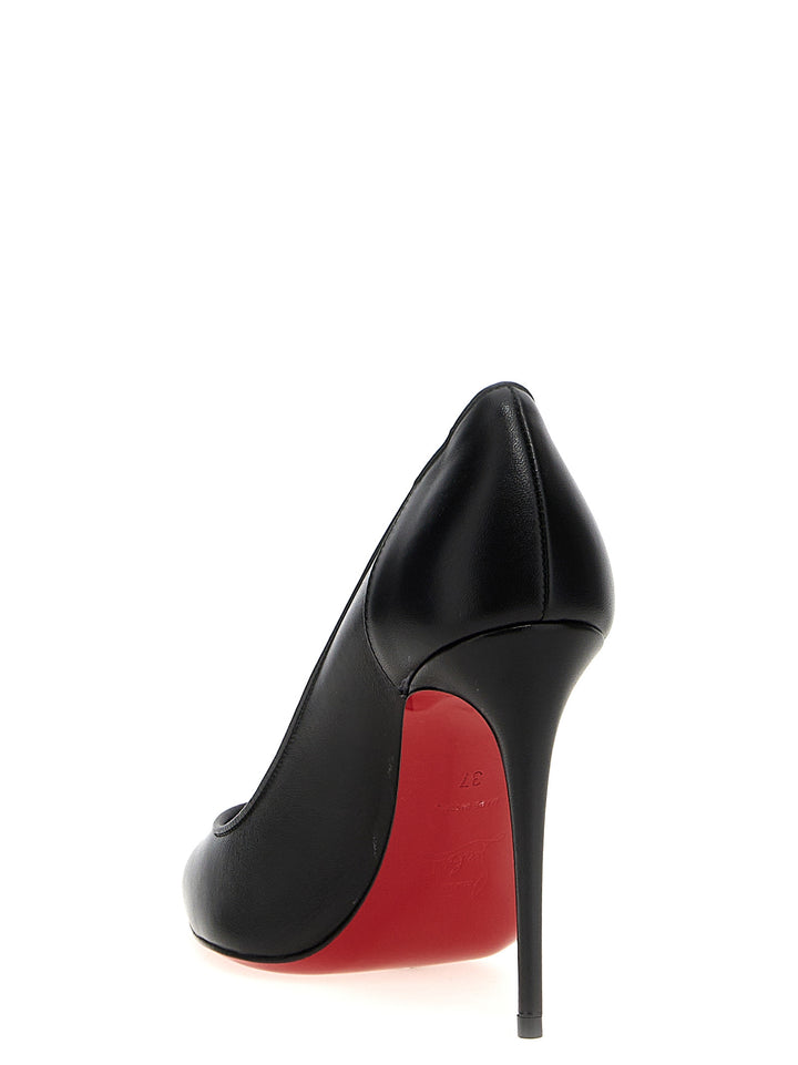 Christian Louboutin Svarte Napa skinn / Kalv Bos Taurus Høyhælte Pumps